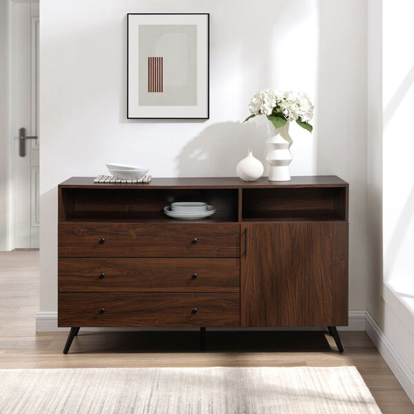 Asher 52-Inch Three-Drawer One-Door Sideboard, image 1