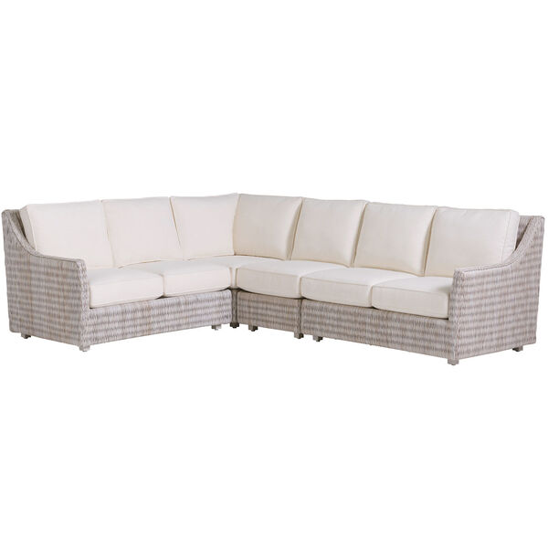 Seabrook Ivory, Taupe, and Gray Seabrook Sectional Sofa, image 1