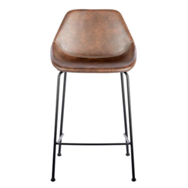 Milo Brown Leatherette Counter Stool, Set of 2, image 1