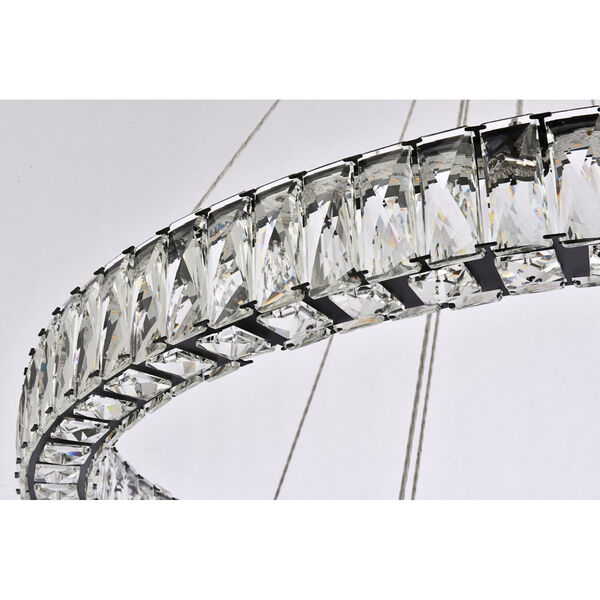 Monroe 36-Inch Integrated LED Double Ring Chandelier, image 6