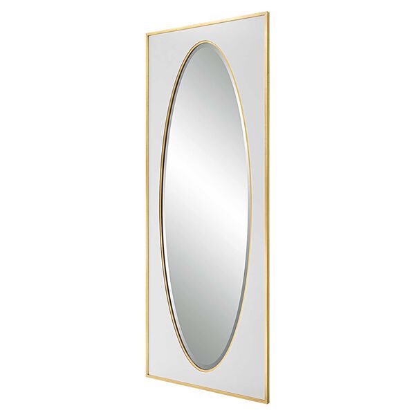 Danbury White and Gold 32 x 80-Inch Wall Mirror, image 5