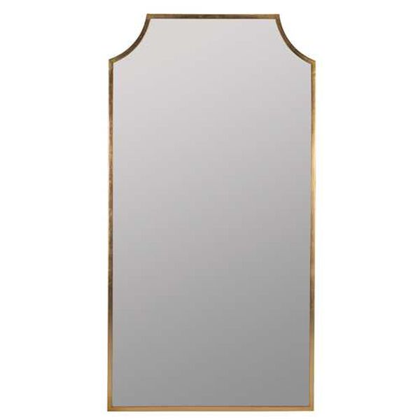 Simone Gold Leaf Full Length Wall Mirror, image 2