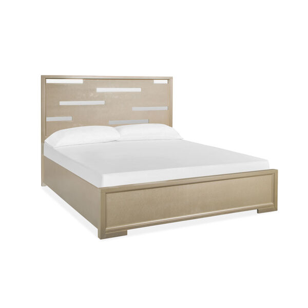 Chantelle Champagne Complete Panel Bed, image 1