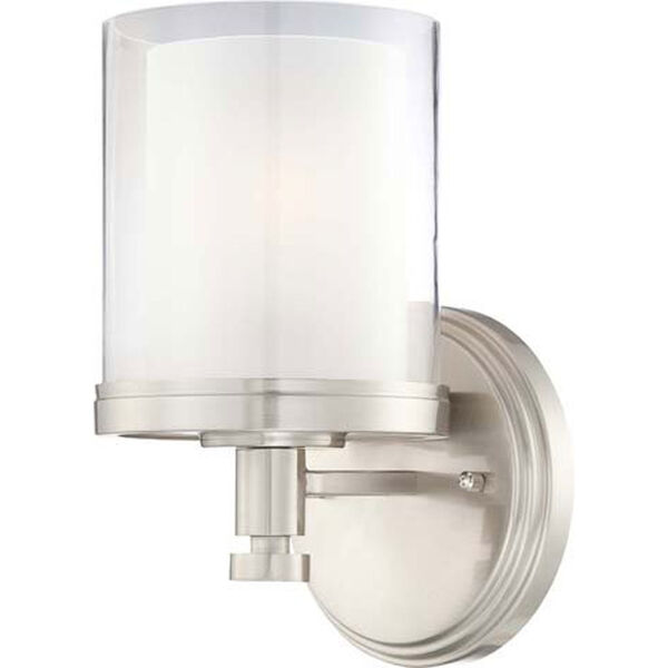 Selby Brushed Nickel One-Light Bath Sconce, image 1