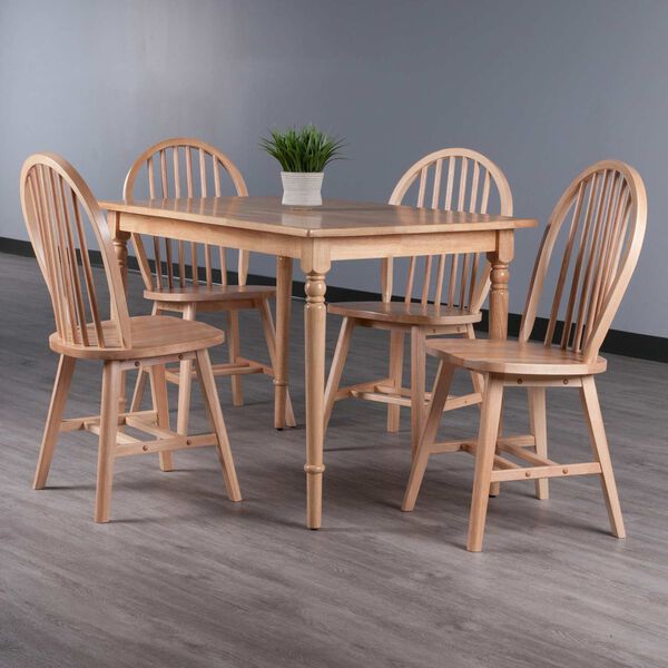 Ravenna Natural Dining Table with Windsor Chairs, image 2