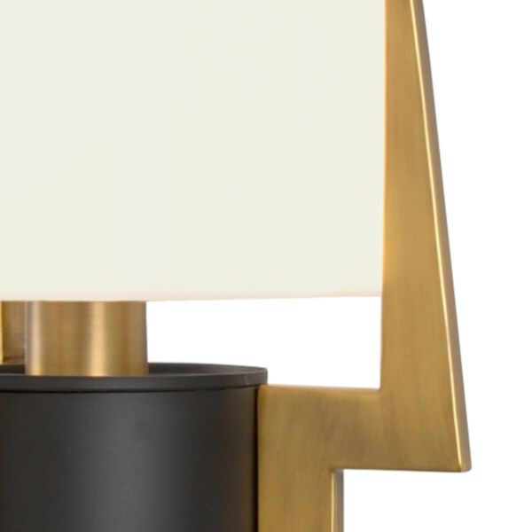 Irvine Antique Brass and Opaque White Table Lamp, image 2
