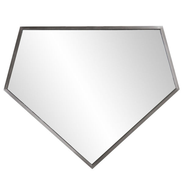 Quintin Brushed Silver Wall Mirror, image 1