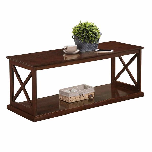 Coventry Espresso Coffee Table with Shelf, image 4