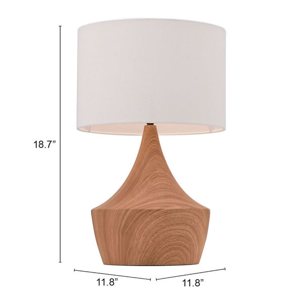 Kelly White and Brown One-Light Table Lamp, image 6