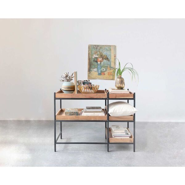 Multicolor Console Table with Five Shelves, image 3