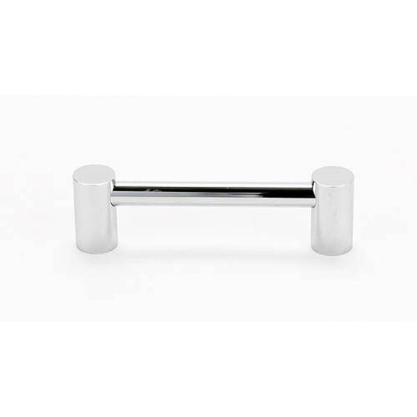 Contemporary Polished Chrome 4-Inch Round Pull, image 1