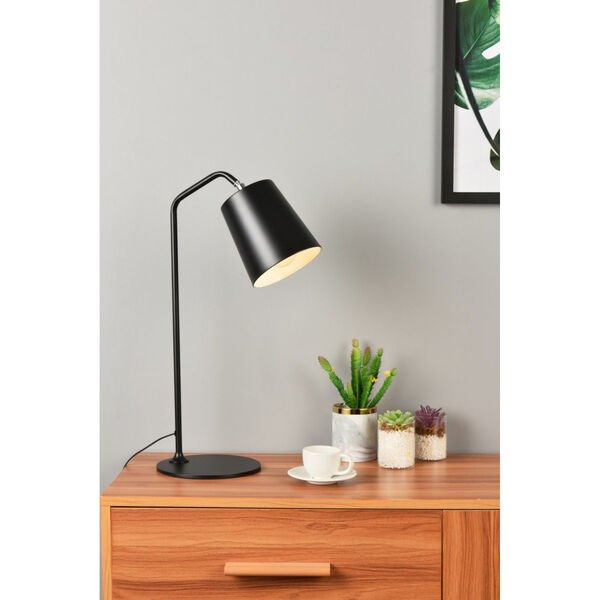 Leroy Black One-Light Table Lamp, image 2