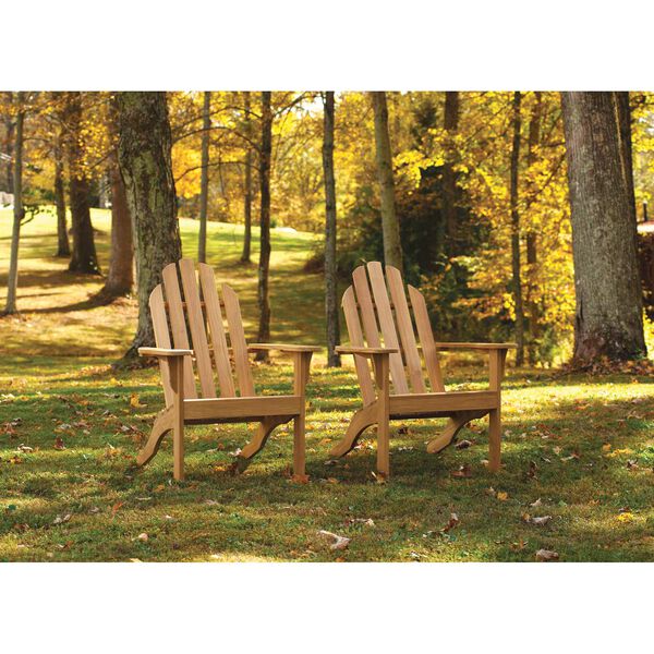 Oxford Natural Outdoor Adirondack Chair, image 2