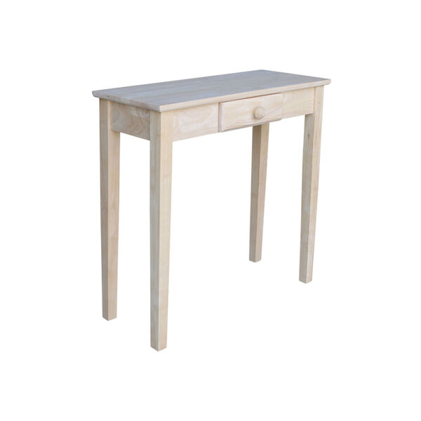 Rectangular Unfinished Table with Drawer, image 4