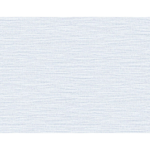 Lillian August Luxe Retreat Blue Frost Faux Linen Weave Unpasted Wallpaper, image 2