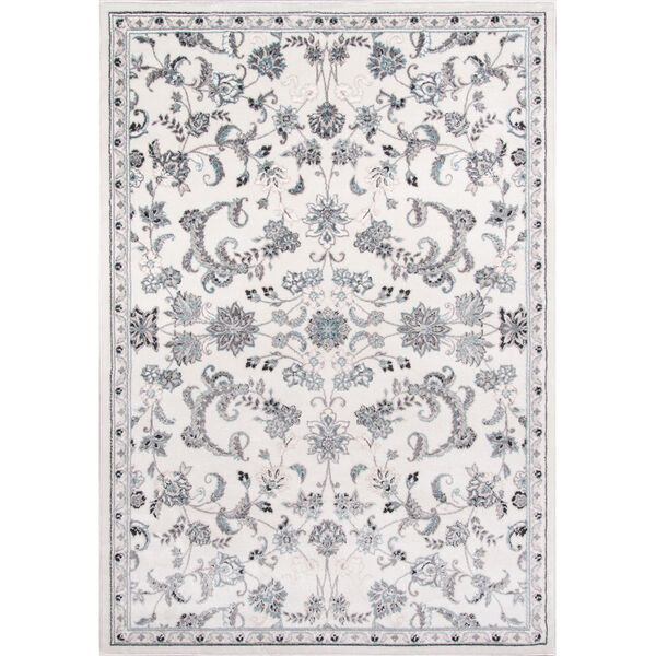 Brooklyn Heights Floral Ivory Rectangular: 7 Ft. 10 In. x 9 Ft. 10 In. Rug, image 1