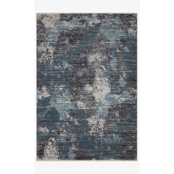 Samra Dove and Sky Rectangular: 2 Ft. 7 In. x 12 Ft. Area Rug, image 1