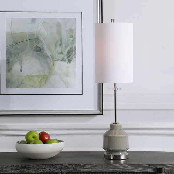 Porter Warm Gray One-Light Buffet Lamp, image 2
