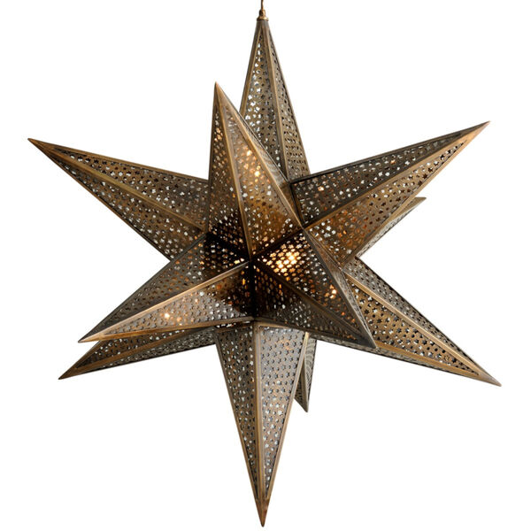 Star Of The East Old World Bronze 40-Inch Five-Light Chandelier, image 1