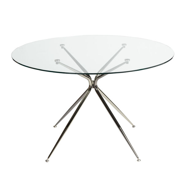 Atos Clear Round Dining Table, image 4