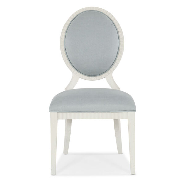 Serenity White Blue Gray Martinique Side Chair, Set of Two, image 4
