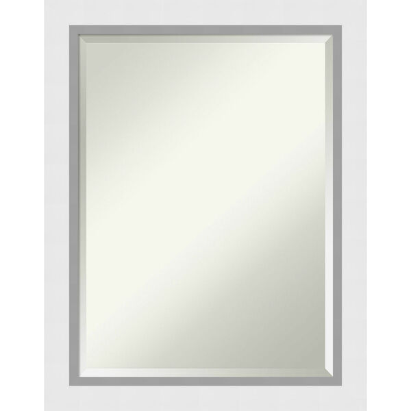 Blanco White 22W X 28H-Inch Decorative Wall Mirror, image 1