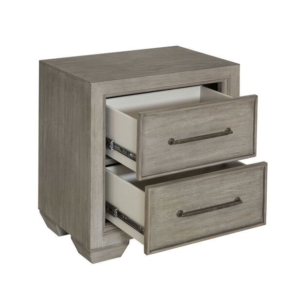 Andover Dove Grey Two-Drawer Nightstand, image 6
