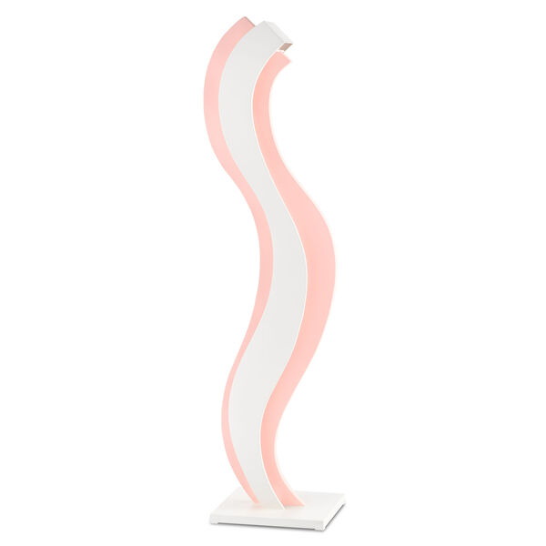 Miami Beach Blush Pink and White Two-Light LED Floor Lamp, image 4