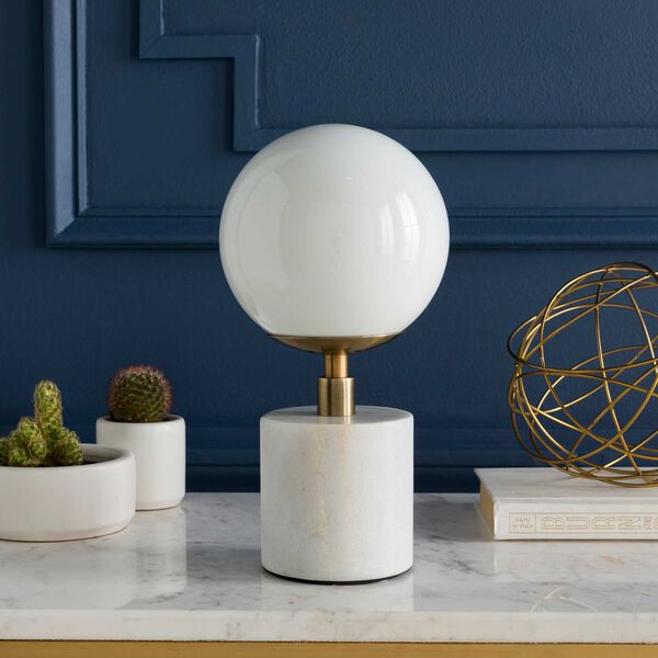 Una Brass One-Light Table Lamp, image 2