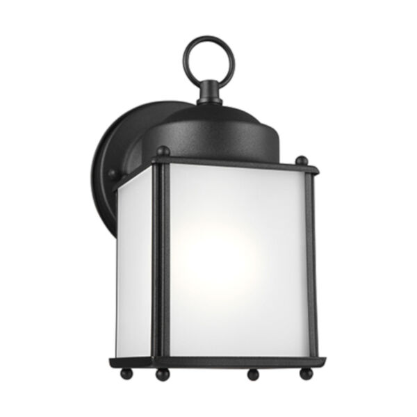 Oxford Black Energy Star Four-Inch One-Light Outdoor Wall Sconce, image 1