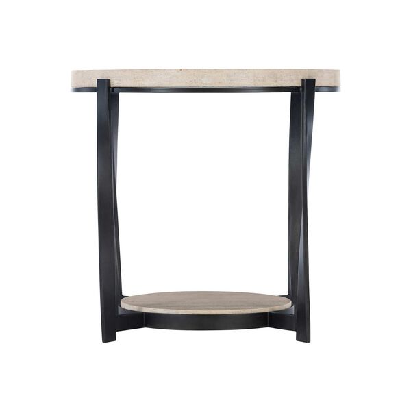 Berkshire Aged Pewter and Black Side Table, image 3