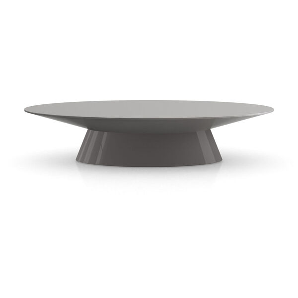 Sullivan Glossy Dark Gull Gray Coffee Table, image 1
