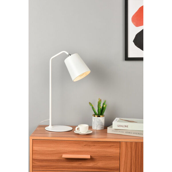 Leroy White One-Light Table Lamp, image 2