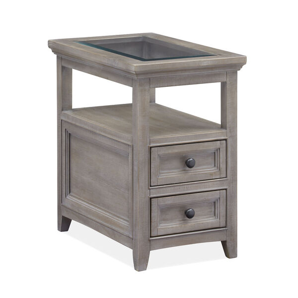 Paxton Place Dovetail Gray Chairside End Table, image 1