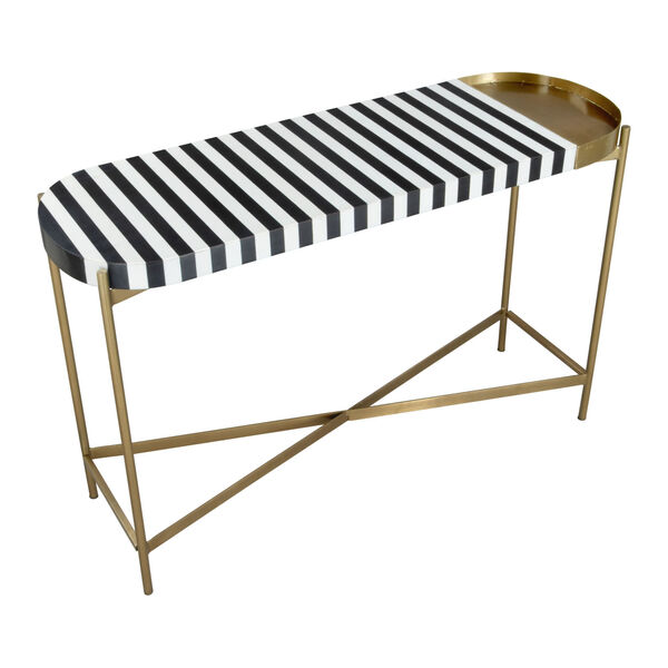 Saber Gold and Multicolor Console Table, image 4