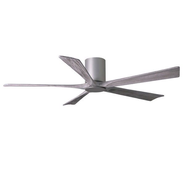 Irene Brushed Nickel 60-Inch Ceiling Fan with Five Barnwood Tone Blades, image 4