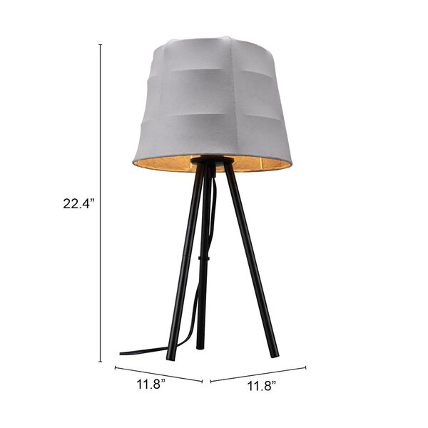 Mozzi Gray and Black One-Light Table Lamp, image 6