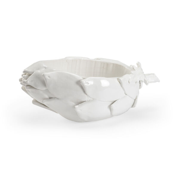 White  Globe Artichoke Bowl, image 1