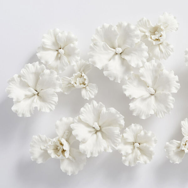 White Medium Lily Wall Decor, image 2