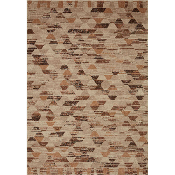 Chalos Beige and Nutmeg 4 Ft. x 6 Ft. Area Rug, image 1