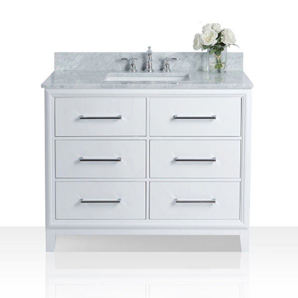 Ellie White 42-Inch Vanity Console with Mirror, image 4