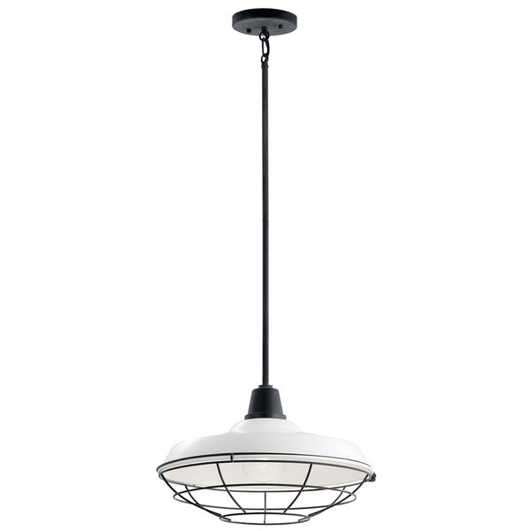 Pier White One-Light 16-Inch Outdoor Pendant, image 1