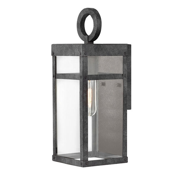 Porter Aged Zinc 6-Inch One-Light Outdoor Mini Wall Mount, image 6