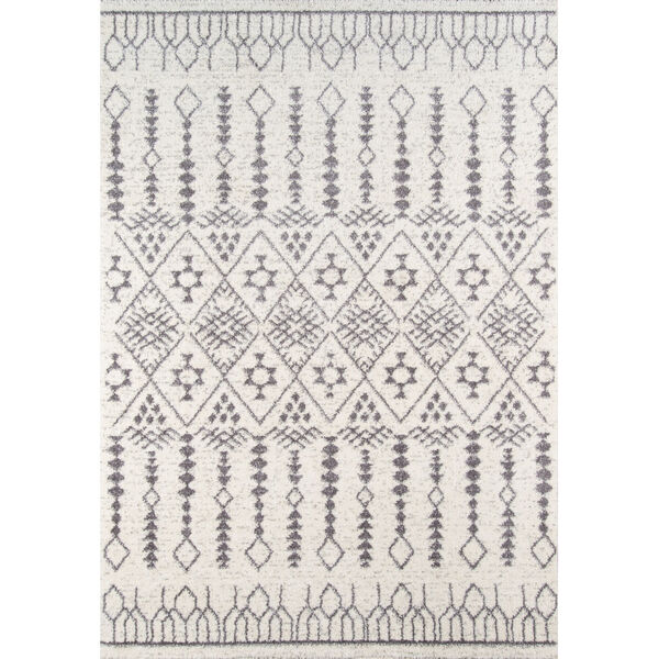 Lima Moroccan Shag Ivory Rectangular: 5 Ft. 3 In. x 7 Ft. 6 In. Rug, image 1