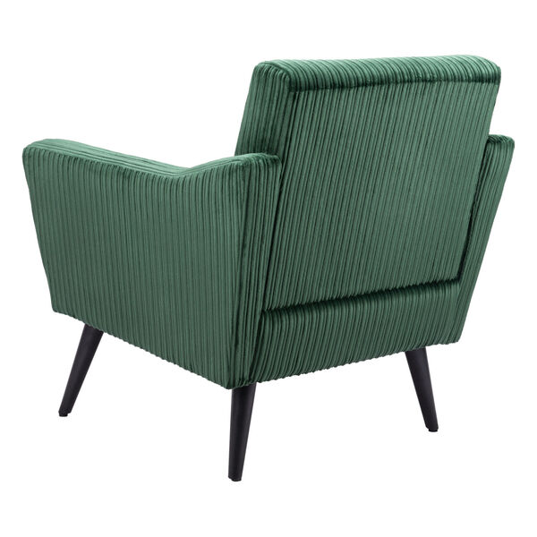Bastille Green and Matte Black Accent Chair, image 5