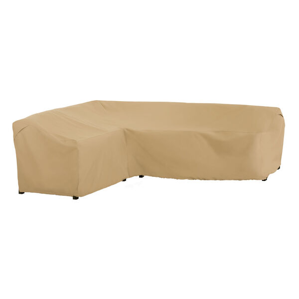 Palm Sand Patio Left Facing Sectional Lounge Set Cover, image 1