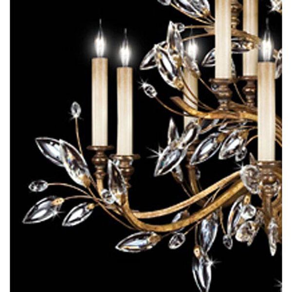 Crystal Laurel Gold 16-Light Chandelier, image 4