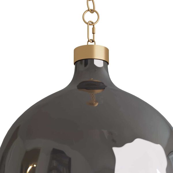 Trost Flint Luster Glass Antique Brass One-Light  Pendant, image 3
