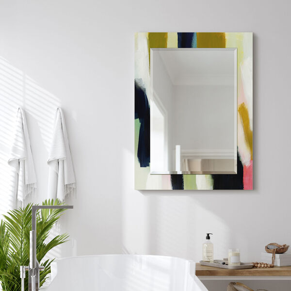Sunder Multicolor 40 x 30-Inch Rectangular Beveled Wall Mirror, image 5