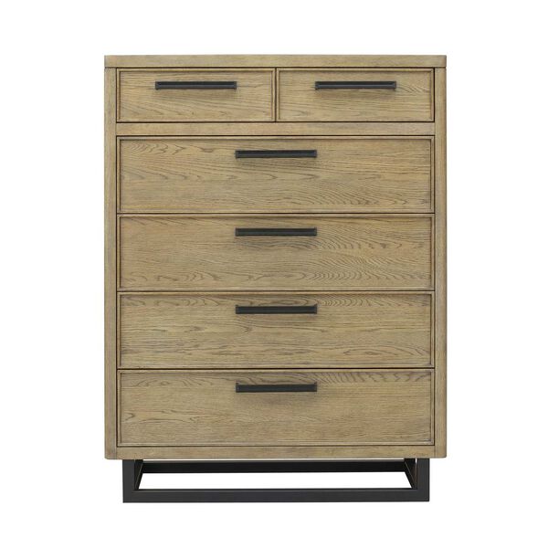 Catalina Distressed Wood Six-Drawer Chest, image 3